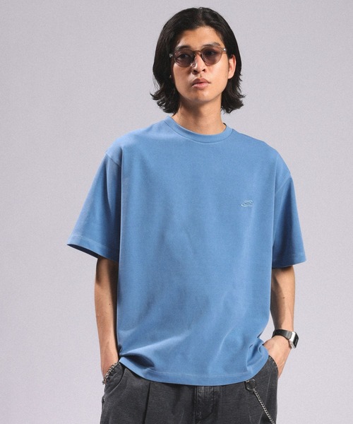 RAGEBLUE(レイジブルー)の「Pigment Tech One Point Stitch T-Shirt/ピグメント加工ダンボール刺繍Tシャツ(Tシャツ/カットソー・メンズ・ライトグリーン/ライトブルー/ホワイト/ダークグレー・LARGE/MEDIUM/SMALL)」の9枚目の写真