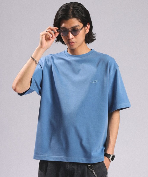 RAGEBLUE(レイジブルー)の「Pigment Tech One Point Stitch T-Shirt/ピグメント加工ダンボール刺繍Tシャツ(Tシャツ/カットソー・メンズ・ライトグリーン/ライトブルー/ホワイト/ダークグレー・LARGE/MEDIUM/SMALL)」の10枚目の写真