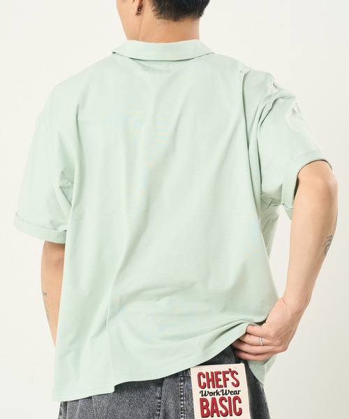 CORISCO(コリスコ)の「接触冷感ストレッチポロシャツ(M1)(Tシャツ/カットソー・メンズ・ホワイト/ブラック/ブルーグリーン/チャコールグレー・MEDIUM/X-LARGE/LARGE)」の15枚目の写真