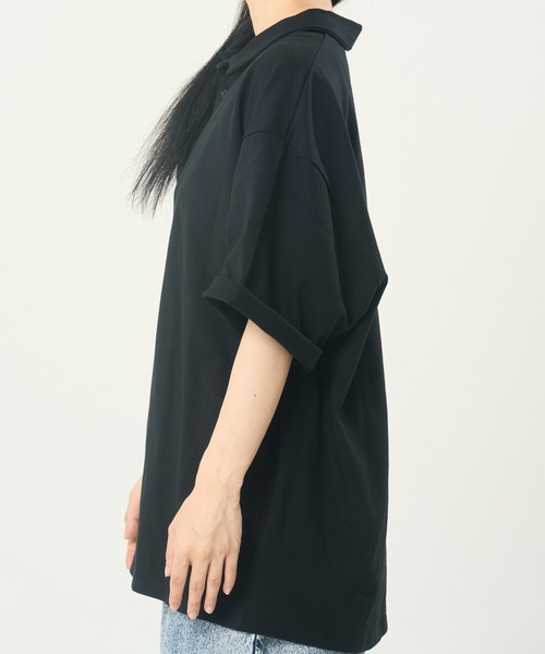CORISCO(コリスコ)の「接触冷感ストレッチポロシャツ(M1)(Tシャツ/カットソー・メンズ・ホワイト/ブラック/ブルーグリーン/チャコールグレー・MEDIUM/X-LARGE/LARGE)」の9枚目の写真