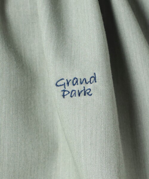 Grand PARK（グランドパーク）の「ノーカラーウエストコードシャツ（シャツ/ブラウス・レディース・ライトグリーン/ブラウン/サックスブルー・FREE）」の15枚目の写真