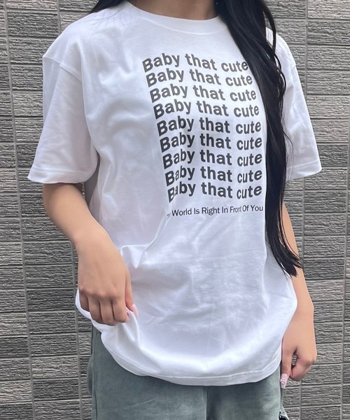 etta(エタ)の「シンプルレタリングロゴTシャツ(Tシャツ/カットソー・レディース・ホワイト・MEDIUM)」の1枚目の写真