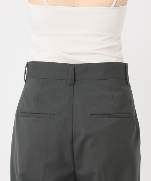 journal standard L'essage（ジャーナルスタンダードレサージュ）の「《セットアップ可》POPLIN ダブルタックパンツ（スラックス・レディース・ベージュ/チャコールグレー・38/36）」の5枚目の写真