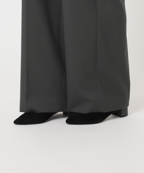 journal standard L'essage（ジャーナルスタンダードレサージュ）の「《セットアップ可》POPLIN ダブルタックパンツ（スラックス・レディース・ベージュ/チャコールグレー・38/36）」の7枚目の写真