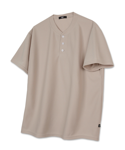 UMM(ウム)の「ヘンリーネックボタン ベーシック 半袖Tシャツ 3COLOR(Tシャツ/カットソー・メンズ・ブラック/ベージュ/ホワイト・LARGE/X-LARGE/2XL)」の8枚目の写真