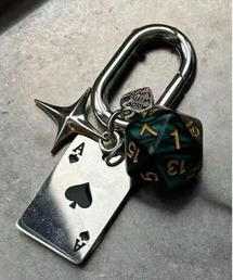 tunee（チュニー）の「キーホルダー 12面ダイス ハート エース サイコロ(BDS)（キーホルダー）」