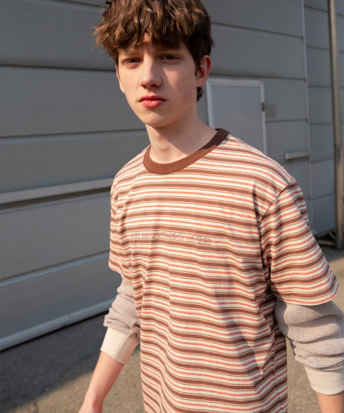 LMCの「MULTI STRIPE TEE brown（Tシャツ/カットソー・レディース・その他・SMALL/MEDIUM/LARGE/X-LARGE）」の2枚目の写真