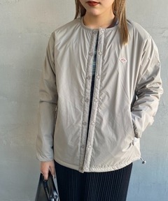 DANTON ダントン ナイロンタフタ インサレーションノーカラージャケット36 セール】[DANTON/ダントン] ナイロンタフタ インサレーションノー