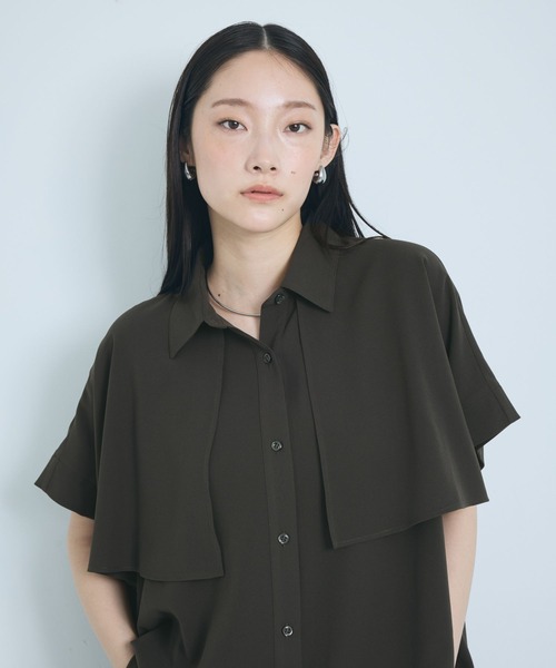 LEPSIM(レプシィム)の「マルメリヨークミディワンピースSS 647481(ワンピース・レディース・チャコールグレー/ベージュ系その他/ネイビー/アイボリー/ブラウン・FREE)」の8枚目の写真