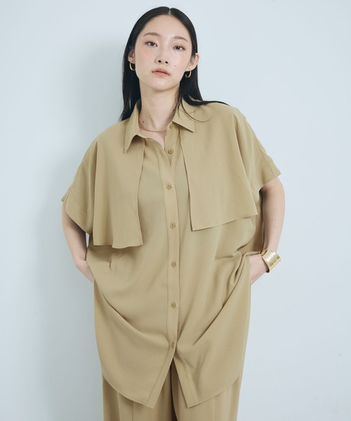 LEPSIM(レプシィム)の「マルメリヨークミディワンピースSS 647481(ワンピース・レディース・チャコールグレー/ベージュ系その他/ネイビー/アイボリー/ブラウン・FREE)」の12枚目の写真