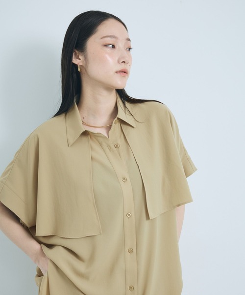LEPSIM(レプシィム)の「マルメリヨークミディワンピースSS 647481(ワンピース・レディース・チャコールグレー/ベージュ系その他/ネイビー/アイボリー/ブラウン・FREE)」の14枚目の写真