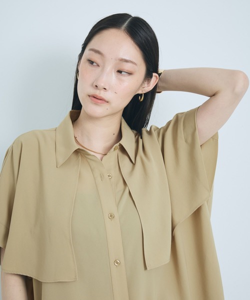 LEPSIM(レプシィム)の「マルメリヨークミディワンピースSS 647481(ワンピース・レディース・チャコールグレー/ベージュ系その他/ネイビー/アイボリー/ブラウン・FREE)」の15枚目の写真