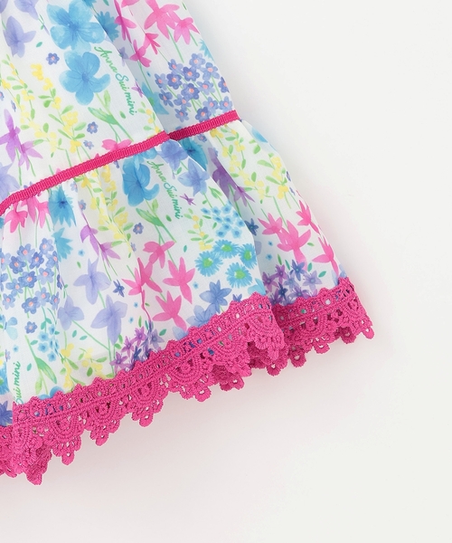 ANNA SUI mini(アナスイ・ミニ)の「風をまとう Resort Floral スカパン(その他パンツ・キッズ・ネイビー/ホワイト・L(145-155cm)/M(115-125cm)/S(100-110cm)/L(130-140cm))」の6枚目の写真