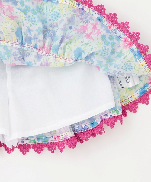 ANNA SUI mini(アナスイ・ミニ)の「風をまとう Resort Floral スカパン(その他パンツ・キッズ・ネイビー/ホワイト・L(145-155cm)/M(115-125cm)/S(100-110cm)/L(130-140cm))」の7枚目の写真
