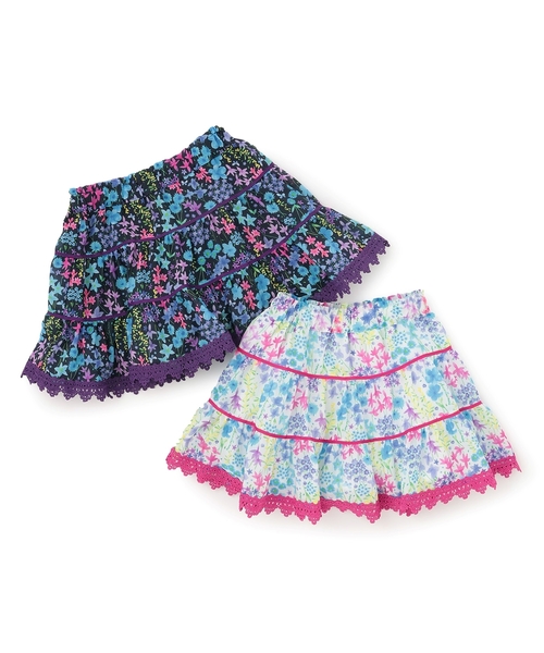 ANNA SUI mini(アナスイ・ミニ)の「風をまとう Resort Floral スカパン(その他パンツ・キッズ・ネイビー/ホワイト・L(145-155cm)/M(115-125cm)/S(100-110cm)/L(130-140cm))」の9枚目の写真