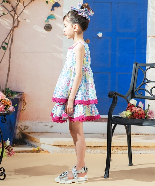 ANNA SUI mini(アナスイ・ミニ)の「風をまとう Resort Floral スカパン(その他パンツ・キッズ・ネイビー/ホワイト・L(145-155cm)/M(115-125cm)/S(100-110cm)/L(130-140cm))」の13枚目の写真