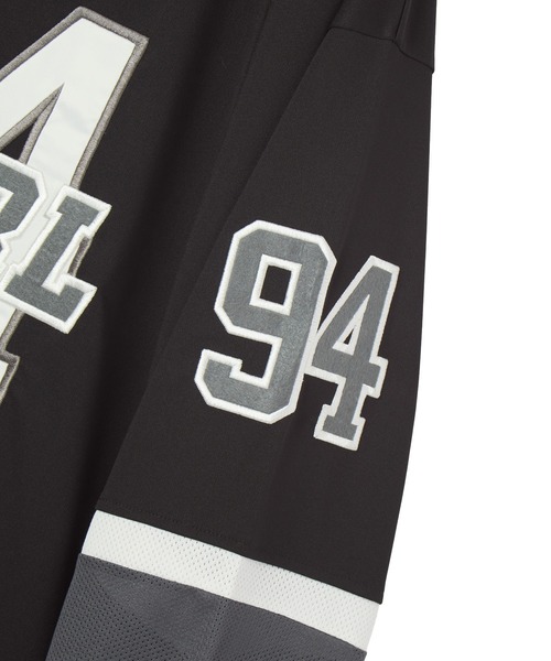 X-girl(エックスガール)の「HOCKEY SHIRT DRESS(ワンピース・レディース・ネイビー/ブラウン/ブラック・M/S)」の7枚目の写真
