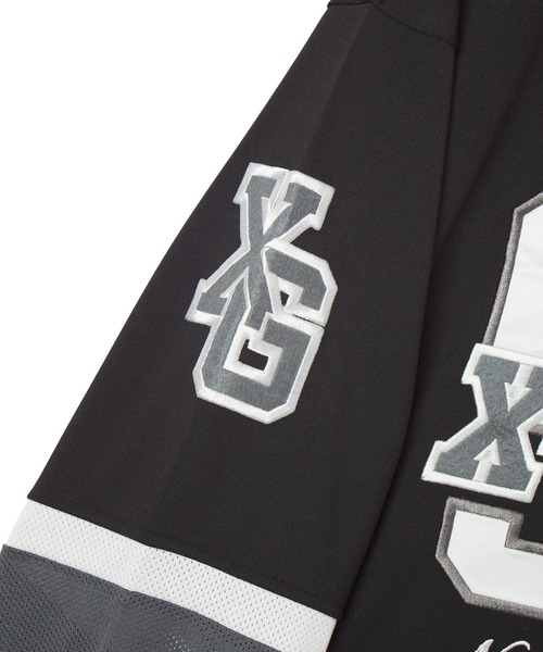 X-girl(エックスガール)の「HOCKEY SHIRT DRESS(ワンピース・レディース・ネイビー/ブラウン/ブラック・M/S)」の8枚目の写真