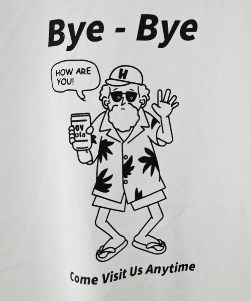 FOV(フォブ)の「FOV/フォブ Bye Bye Tシャツ(Tシャツ/カットソー・レディース・チャコールグレー/ホワイト/グレイッシュベージュ・F)」の4枚目の写真