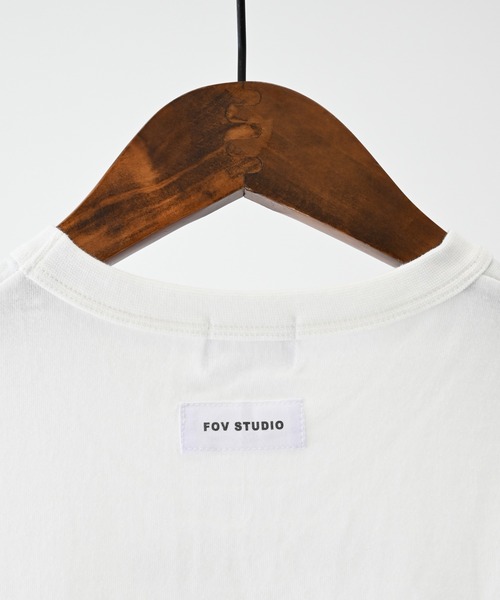 FOV(フォブ)の「FOV/フォブ Bye Bye Tシャツ(Tシャツ/カットソー・レディース・チャコールグレー/ホワイト/グレイッシュベージュ・F)」の5枚目の写真