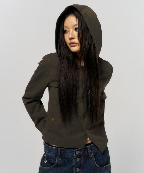 SCHISM INDUCING(スキズムインデューシング)の「SHOEGAZER PARKA KHAKI(ミリタリージャケット・レディース・その他・FREE)」の6枚目の写真