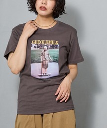 スケートボードフォトプリント 半袖Tシャツ