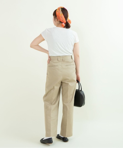 CHILD WOMAN(チャイルドウーマン)の「80/2天竺 DOTプリントフレンチスリーブプルオーバー(Tシャツ/カットソー・レディース・ホワイト・FREE)」の18枚目の写真