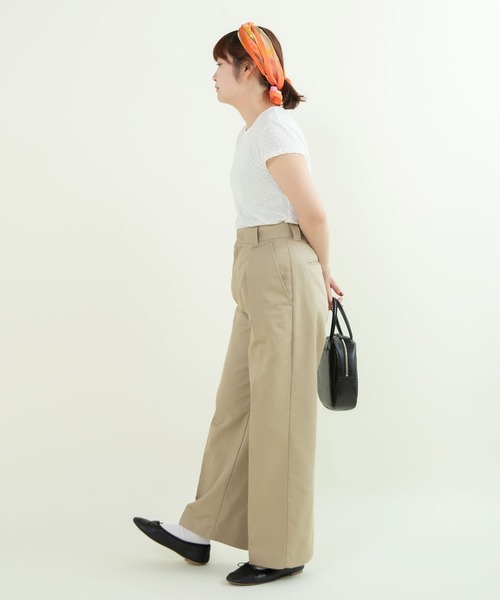 CHILD WOMAN(チャイルドウーマン)の「80/2天竺 DOTプリントフレンチスリーブプルオーバー(Tシャツ/カットソー・レディース・ホワイト・FREE)」の17枚目の写真