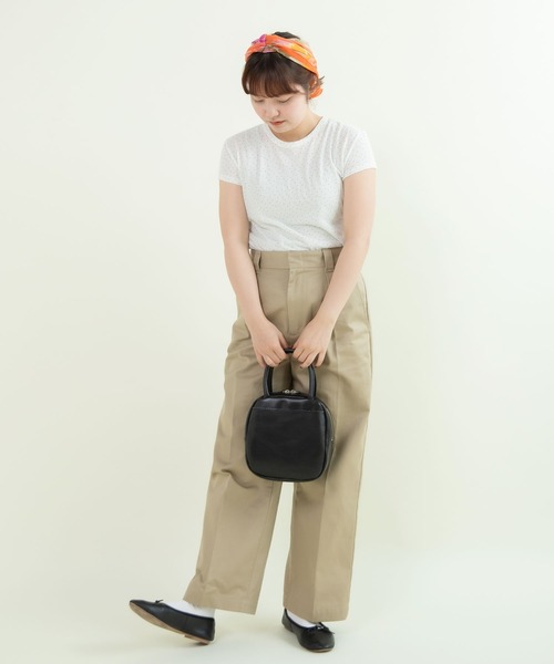 CHILD WOMAN(チャイルドウーマン)の「80/2天竺 DOTプリントフレンチスリーブプルオーバー(Tシャツ/カットソー・レディース・ホワイト・FREE)」の16枚目の写真