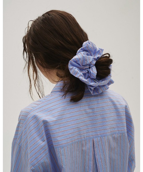 TODAYFUL（トゥデイフル）の「Stripe Chouchou 12611016（ネックレス・レディース・ブラウン/ライトグリーン/ライトブルー/ピンク・FREE）」の3枚目の写真