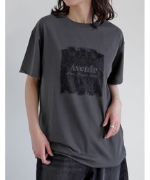 [UVカット][接触冷感]レース刺繍ロゴTシャツ