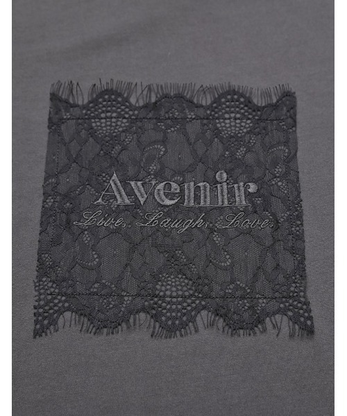 Re:EDIT（リエディ）の「[UVカット][接触冷感]レース刺繍ロゴTシャツ（Tシャツ/カットソー・レディース・ブラック/チャコールグレー/オフホワイト・FREE）」の20枚目の写真