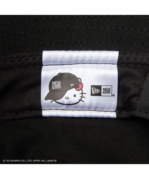 NEW ERA(ニューエラ)の「ニューエラ【NEW ERA】- ハローキテ バケットハット 【BUCKET01 SB KITTY FACE BLACK 14348609】(ハット・レディース・ブラック・S/M/M/L)」の6枚目の写真