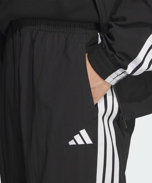 adidas(アディダス)の「adidas/アディダス ジャージ トラックパンツ 軽パン ウーブントラックパンツ SU952(その他パンツ・メンズ・ブラック×ホワイト・2XL/XL/L/M)」の6枚目の写真