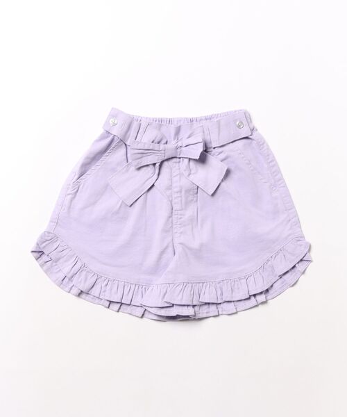 L.COPECK（エルコペック）の「麻レーヨンキュロット（デニムパンツ・キッズ・ネイビー/ブラック×ホワイト/ピンク/サックスブルー/ラベンダー・110cm/120cm/100cm/130cm/140cm）」の4枚目の写真