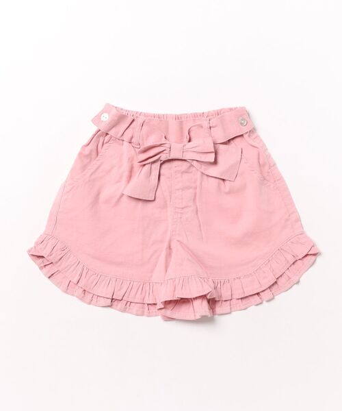 L.COPECK（エルコペック）の「麻レーヨンキュロット（デニムパンツ・キッズ・ネイビー/ブラック×ホワイト/ピンク/サックスブルー/ラベンダー・110cm/120cm/100cm/130cm/140cm）」の5枚目の写真