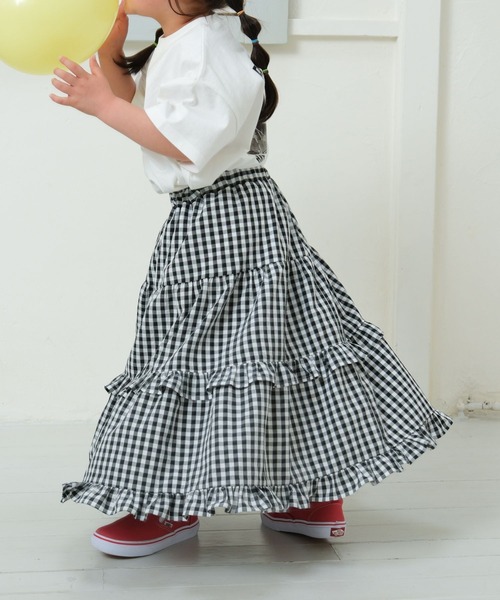 LEPSIM（レプシィム）の「【KIDS】アソートフリルスカート　671858（スカート・キッズ・ブラック/アイボリー・120/130/140）」の12枚目の写真