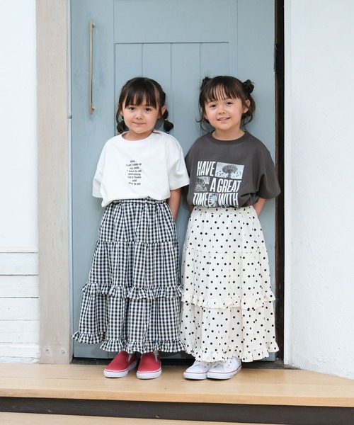 LEPSIM（レプシィム）の「【KIDS】アソートフリルスカート　671858（スカート・キッズ・ブラック/アイボリー・120/130/140）」の13枚目の写真