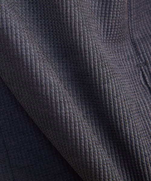 MEN'S MELROSE（メンズメルローズ）の「リランチェワッフルボタンレスカーディガン（カーディガン/ボレロ・メンズ・チャコールグレー/ネイビー/ライトグレー・2/3/4）」の4枚目の写真