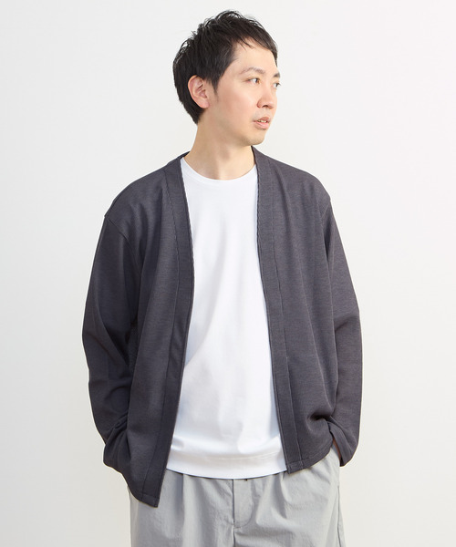 MEN'S MELROSE（メンズメルローズ）の「リランチェワッフルボタンレスカーディガン（カーディガン/ボレロ・メンズ・チャコールグレー/ネイビー/ライトグレー・2/3/4）」の18枚目の写真