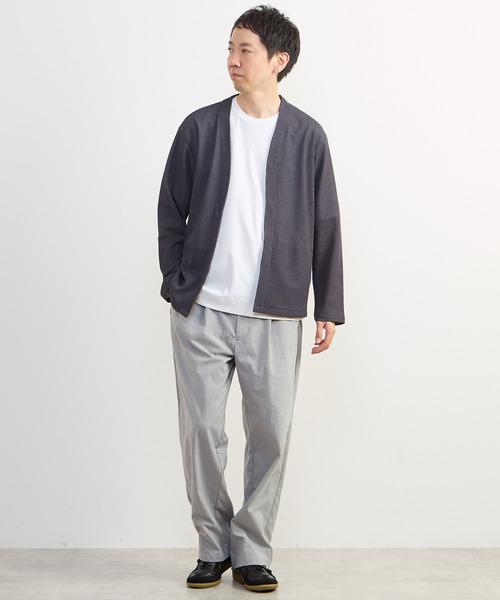 MEN'S MELROSE（メンズメルローズ）の「リランチェワッフルボタンレスカーディガン（カーディガン/ボレロ・メンズ・チャコールグレー/ネイビー/ライトグレー・2/3/4）」の17枚目の写真