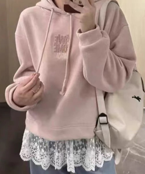 ampm(エーエムピーエム)の「レース切替 キャミソール トップス ノースリーブ フレア裾 総レース(キャミソール・レディース・ホワイト/ブラック・FREE)」の15枚目の写真