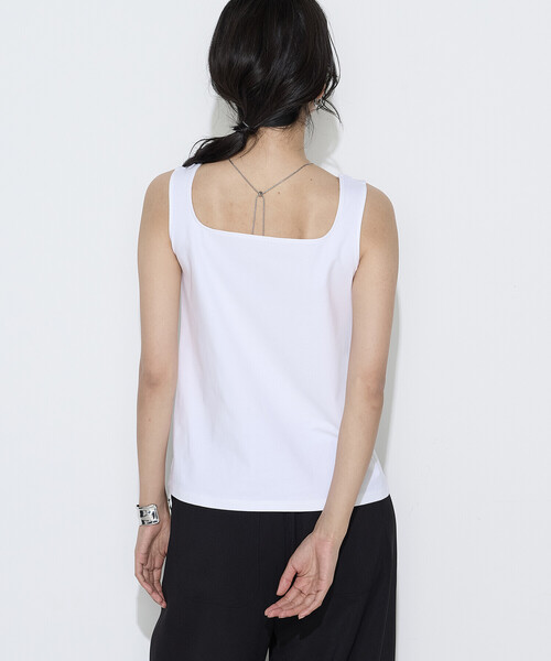 COMME CA(コムサ)の「〔 TALLサイズ 〕 ファインコットンフライス 2WAYインナー(タンクトップ・レディース・ブラック・15号)」の17枚目の写真