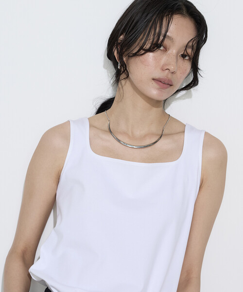 COMME CA(コムサ)の「〔 TALLサイズ 〕 ファインコットンフライス 2WAYインナー(タンクトップ・レディース・ブラック・15号)」の18枚目の写真