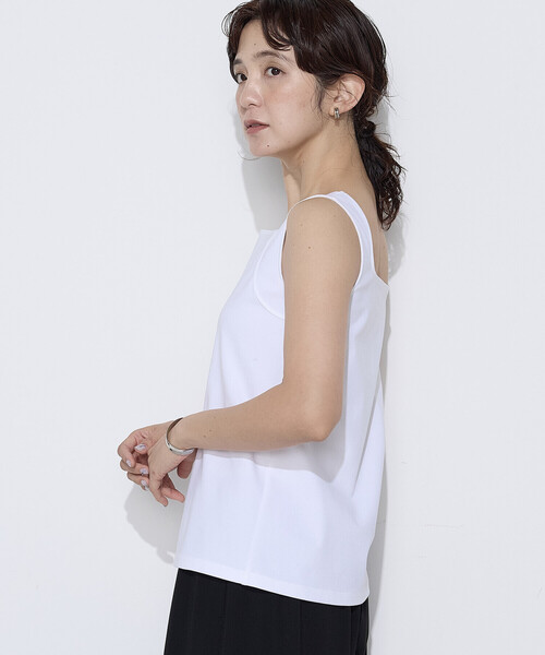 COMME CA(コムサ)の「〔 TALLサイズ 〕 ファインコットンフライス 2WAYインナー(タンクトップ・レディース・ブラック・15号)」の22枚目の写真