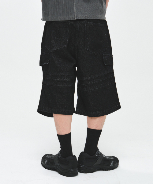 INTEMPOMOOD(インテンポムード)の「フィールドパラシュートバミューダパンツ_ブラック(その他パンツ・メンズ・ブラック・MEDIUM/LARGE)」の9枚目の写真