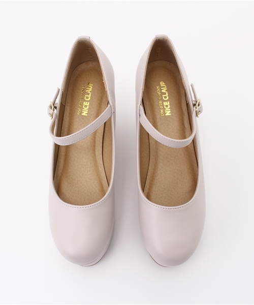 one after another NICE CLAUP（ワンアフターアナザーナイスクラップ）の「【ナイスクラップ】厚底パンプス（パンプス・レディース・ピンクベージュ/ライトグレー/ブラック・SMALL/MEDIUM/LARGE）」の4枚目の写真