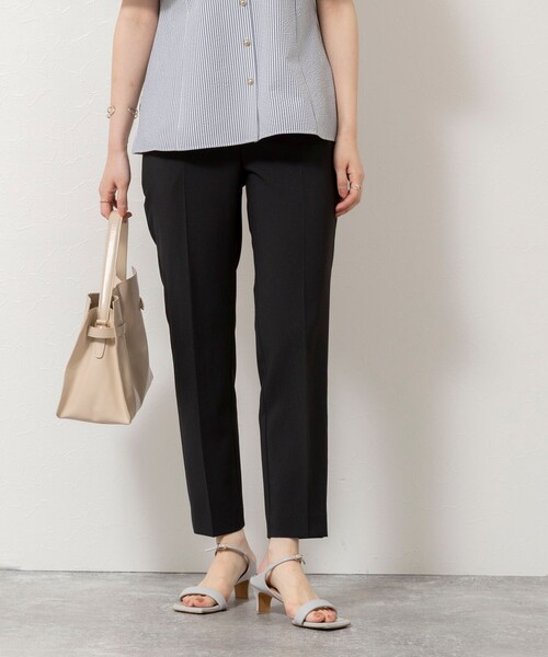NOLLEY’S Sophi(ノーリーズソフィ)の「《セットアップ対応/UVカット/接触冷感》ウォッシャブルDry toro テーパードパンツ(その他パンツ・レディース・ブラック/ネイビー/ベージュ・34/36/38/40)」の7枚目の写真