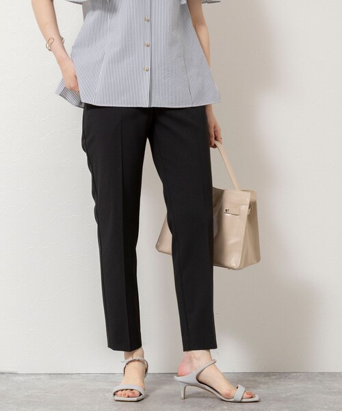 NOLLEY’S Sophi(ノーリーズソフィ)の「《セットアップ対応/UVカット/接触冷感》ウォッシャブルDry toro テーパードパンツ(その他パンツ・レディース・ブラック/ネイビー/ベージュ・34/36/38/40)」の8枚目の写真