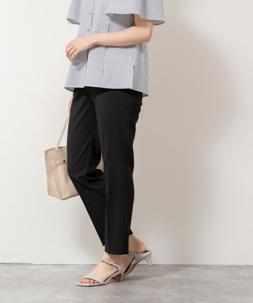 NOLLEY’S Sophi(ノーリーズソフィ)の「《セットアップ対応/UVカット/接触冷感》ウォッシャブルDry toro テーパードパンツ(その他パンツ・レディース・ブラック/ネイビー/ベージュ・34/36/38/40)」の10枚目の写真
